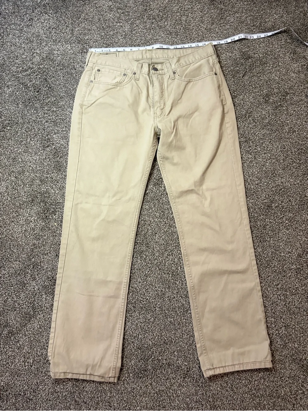 Levi's Khaki Straight-Leg Jeans